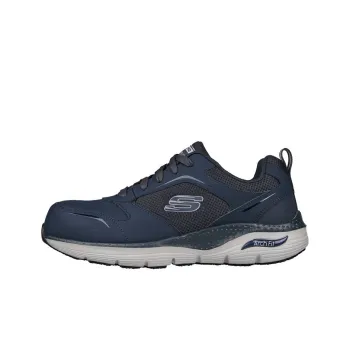 Skechers ARCH FIT SR Cushioning Anti-Slip And Wear-Resistant Low-Top Casual Shoes Men's Blue Gray