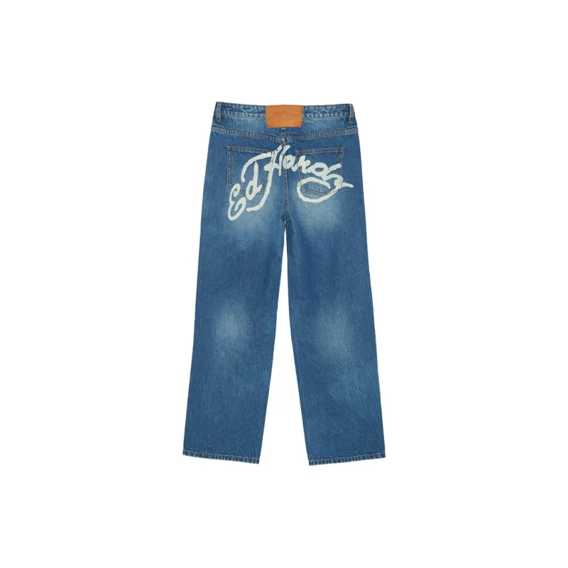Ed Hardy Straight Jeans Women's Indigo-1