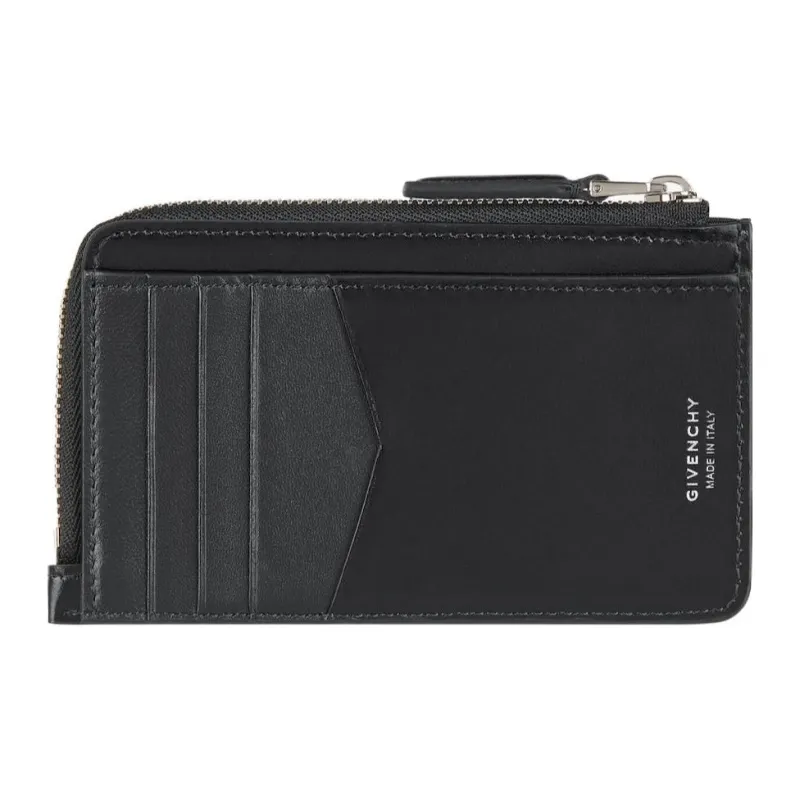 Givenchy Antigona Cow Leather Card Holder Women's Black-1