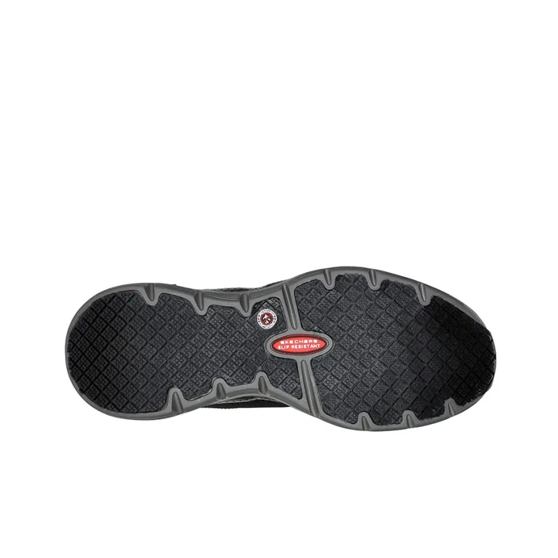 Skechers ARCH FIT SR Cushioning Anti-Slip And Wear-Resistant Low-Top Casual Shoes Men's Black Gray-4