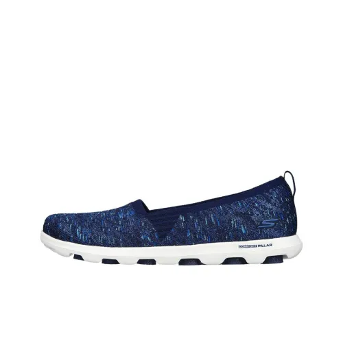 Skechers ON THE GO 2.0 Cushioning Anti-Slip And Wear-Resistant Low-Top Casual Shoes Women's Blue