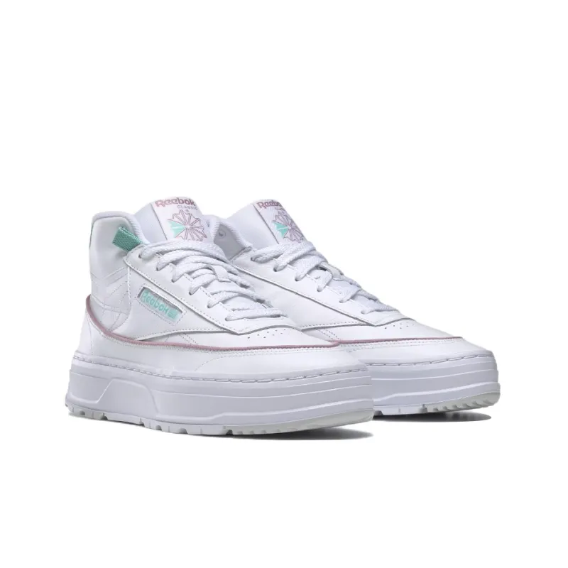Reebok Women's Club C Geo Mid 'White Lilac Teal' Women's-2