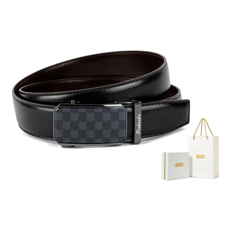PISHUSHU Leather Belts Men-0