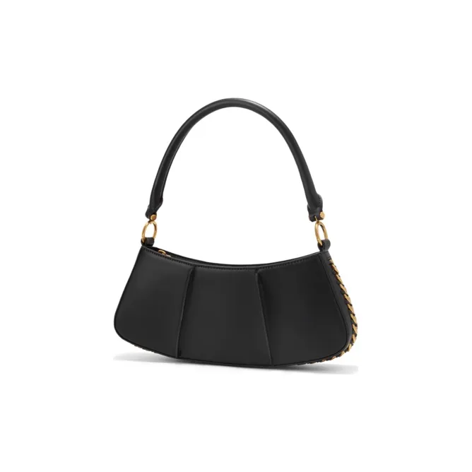 CHARLES&KEITH PU Shoulder Bag Women's Yellow/Chocolate/Black-1