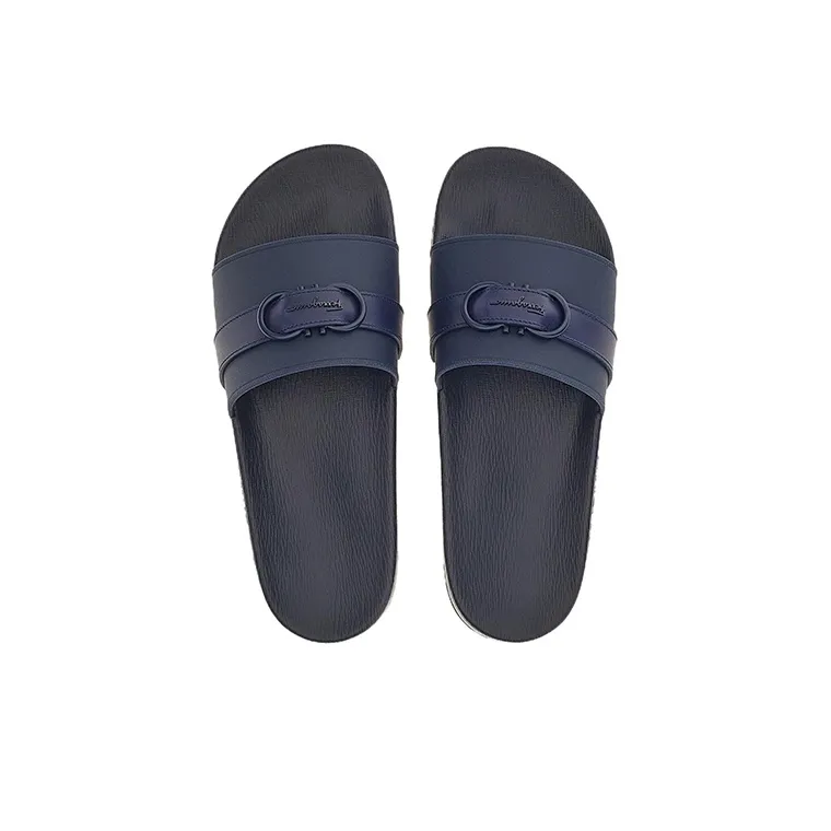 FERRAGAMO GANCINI Rubber Sole Slip Resistant Stylish Sandal Men's Blue-2