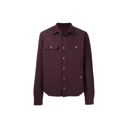 Rick Owens DRKSHDW Jackets Men Burgundy