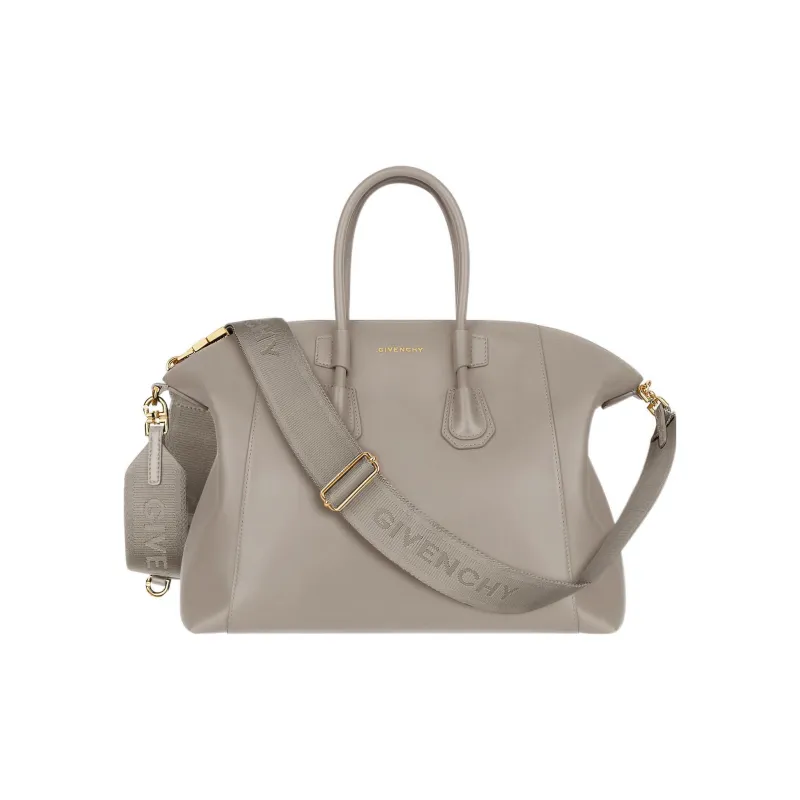 GIVENCHY Antigona Calfskin Shoulder Bag Crossbody Bag Handbag Small Size Women's Gray-0