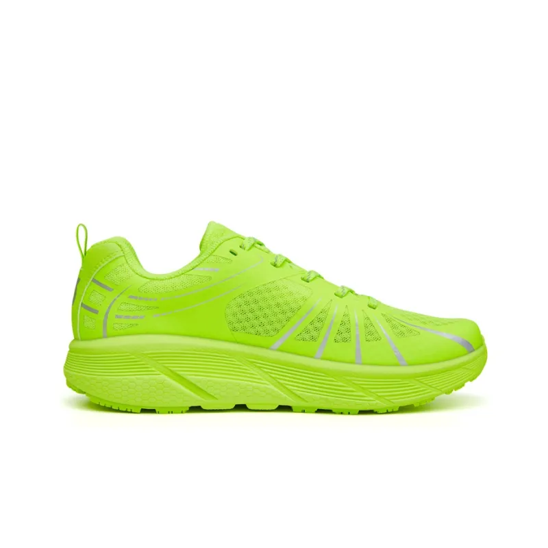R2 REALRUN Cushioned Slip-Resistant Rebound Low-Top Running Shoes Unisex Neon Green-1