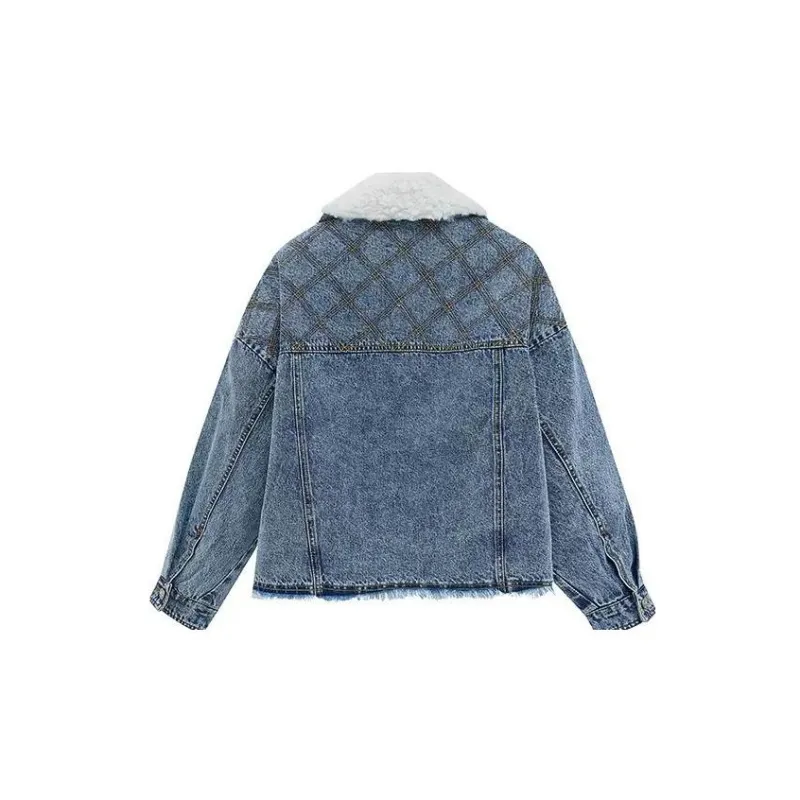LULUALWAYS Denim Jacket Women's Sky Blue-1