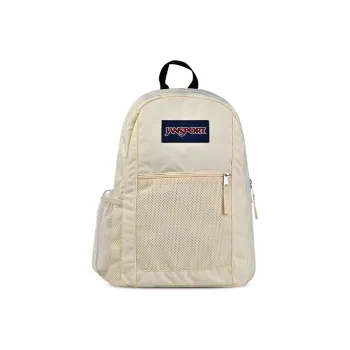 JanSport Polyester Backpack Small Size Unisex Milk White
