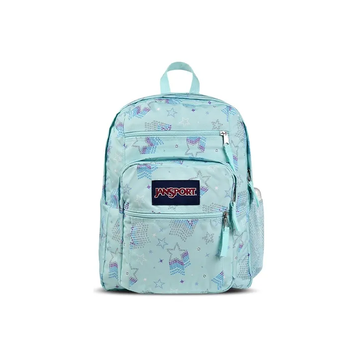 JanSport Polyester Backpack Large Size Unisex Green-0