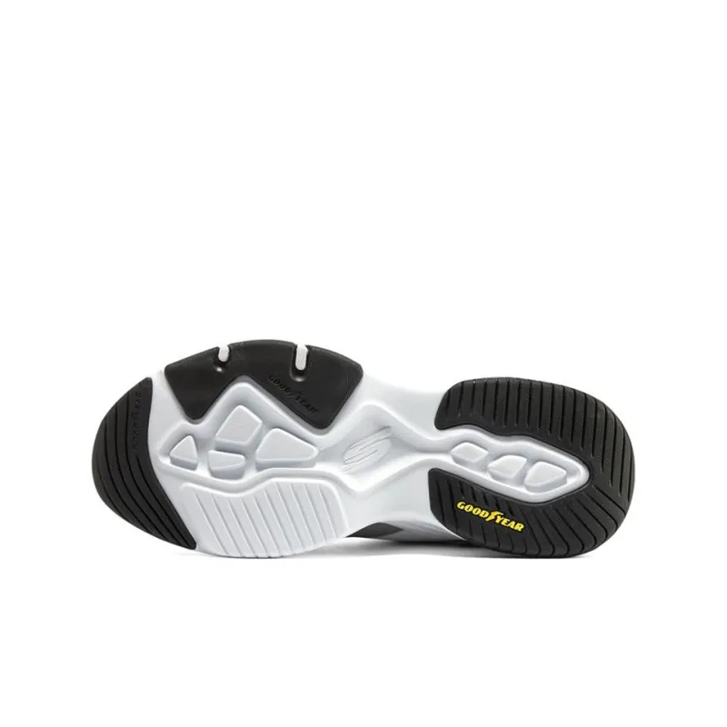 Skechers D'LITES 4.0 Cushioned Anti Slip And Wear Resistant Lightweight Low Top Casual Shoes Men's White Gray-4
