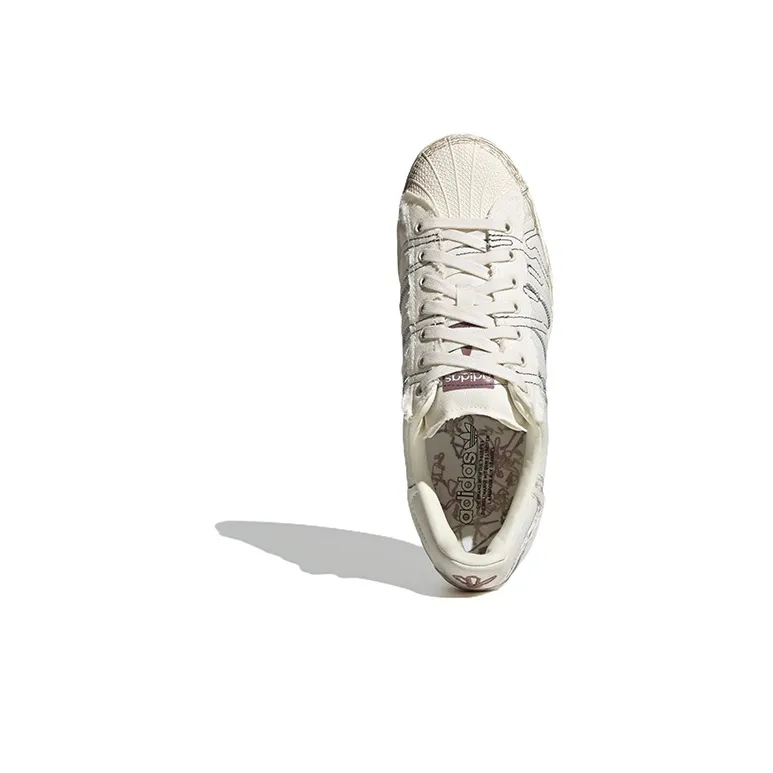 Adidas Superstar 'Creamwhite Gray Brown'-4