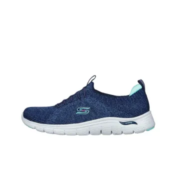 Skechers ARCH FIT VISTA Breathable Lightweight Low-Top Casual Shoes Women's Blue