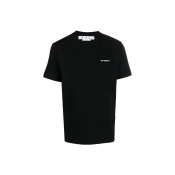 OFF WHITE Wave Outline Diagonal Slim T Shirt