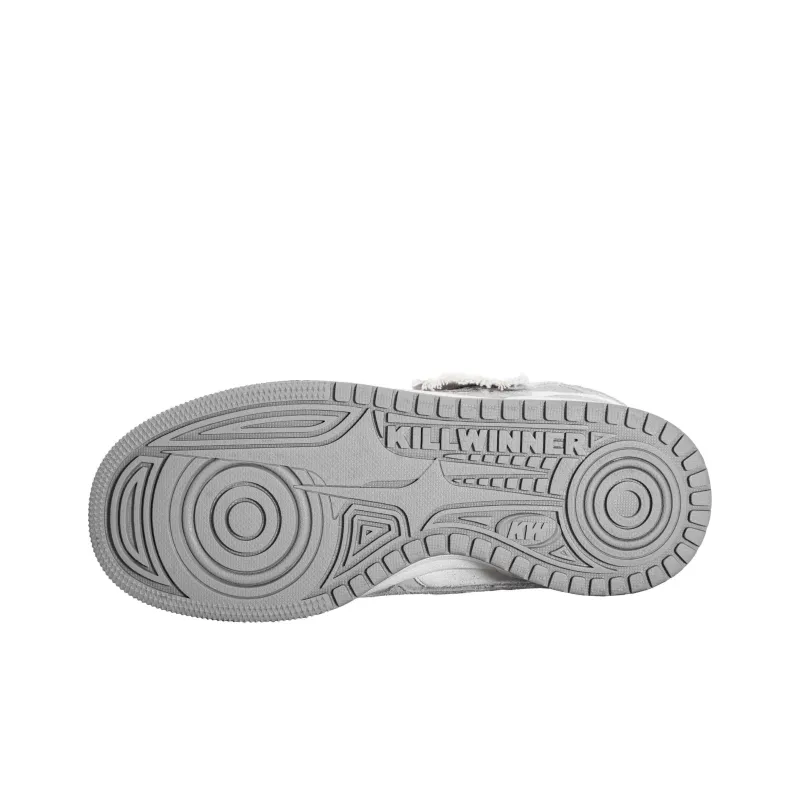 KILLWINNER Noah's Ark Durable Breathable Low Top Skateboard Shoes Unisex Lace Up Gray-3