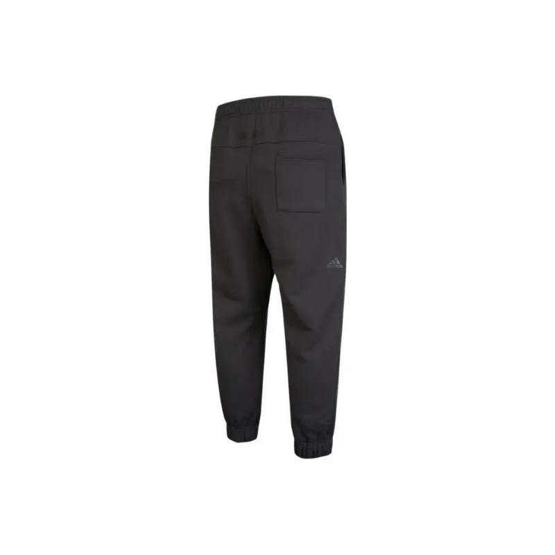 Adidas Knitted Sports Pants Men's Black Gray Color-1