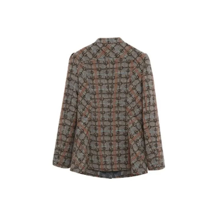 LULUALWAYS Denim Jacket Women's Coffee-1