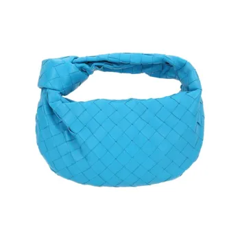 Bottega Veneta JODIE Sheepskin Cow Leather Patchwork Handbag Mini Women's Royal Blue