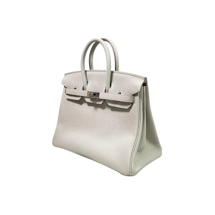 HERMES Birkin Togo Calfskin Birkin Bag Handbags 25 Women's Pearl Gray/Cream White-1