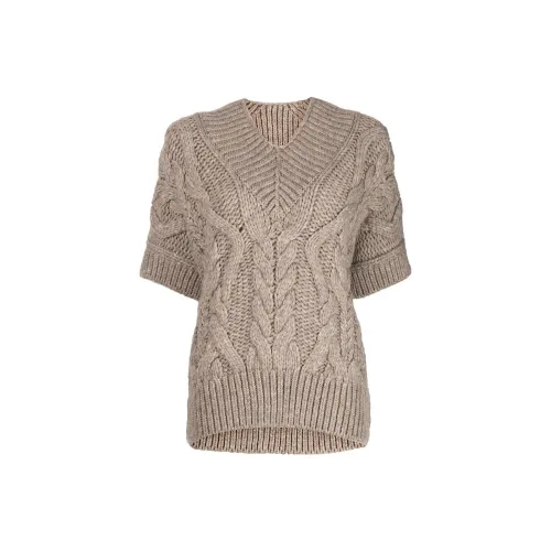 ISABEL MARANT Cable-knit Short-sleeved Top