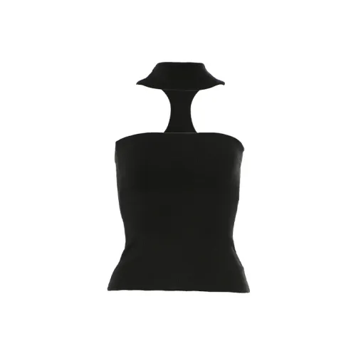 Gyokuu Strapless Tops Women's Black