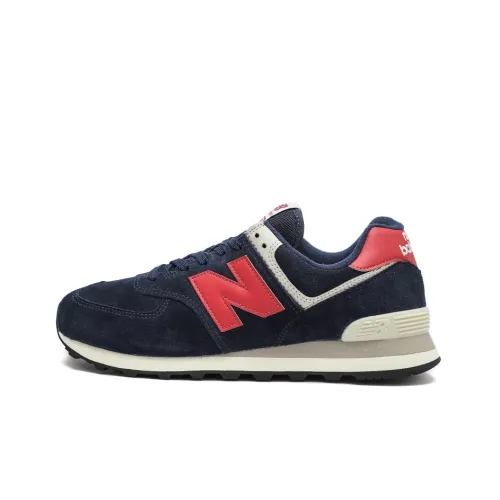 New Balance NB 574 Series Running Shoes Unisex Low-Top Dark Blue/Red/Gray