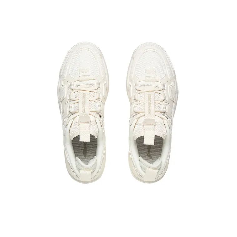 LiNing Glittering Star 1.5 Speed Star 1.5 Non slip Lightweight Low Top Skateboard Shoes Women's Ecru-2