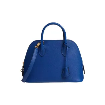 HERMES Bolide Evercolor Calfskin Bowling Bag, Handbag, Shoulder Bag, Crossbody Bag Women's Royal Blue/Sapphire Blue
