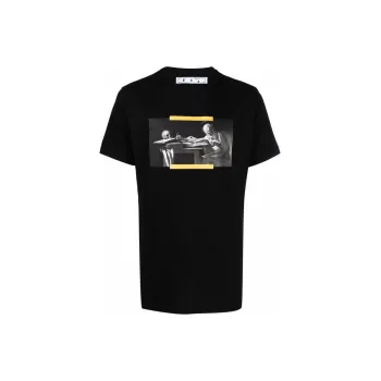 OFF WHITE Caravaggio Saint Jerome Writing Hands Off Logo Oversized T Shirt