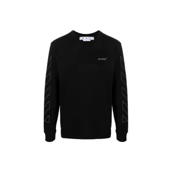 OFF WHITE Diag Outline Long Sleeve T shirt