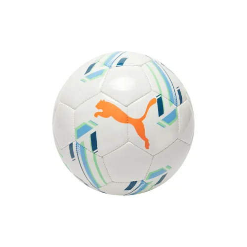 PUMA Size 3 And Size 4 Ball Soccer TPU Machine Stitched Soccer Ball Unisex White/Blue/Orange