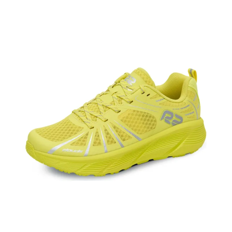 R2 REALRUN Cushioning Anti Slip Wear Resistant Breathability Low Top Running Shoes Unisex Lemon-2