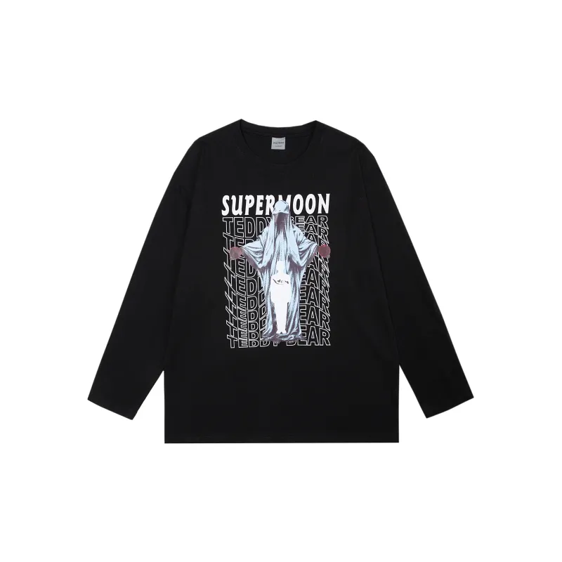 SUPERMOON Long-Sleeved T-Shirt Unisex-0