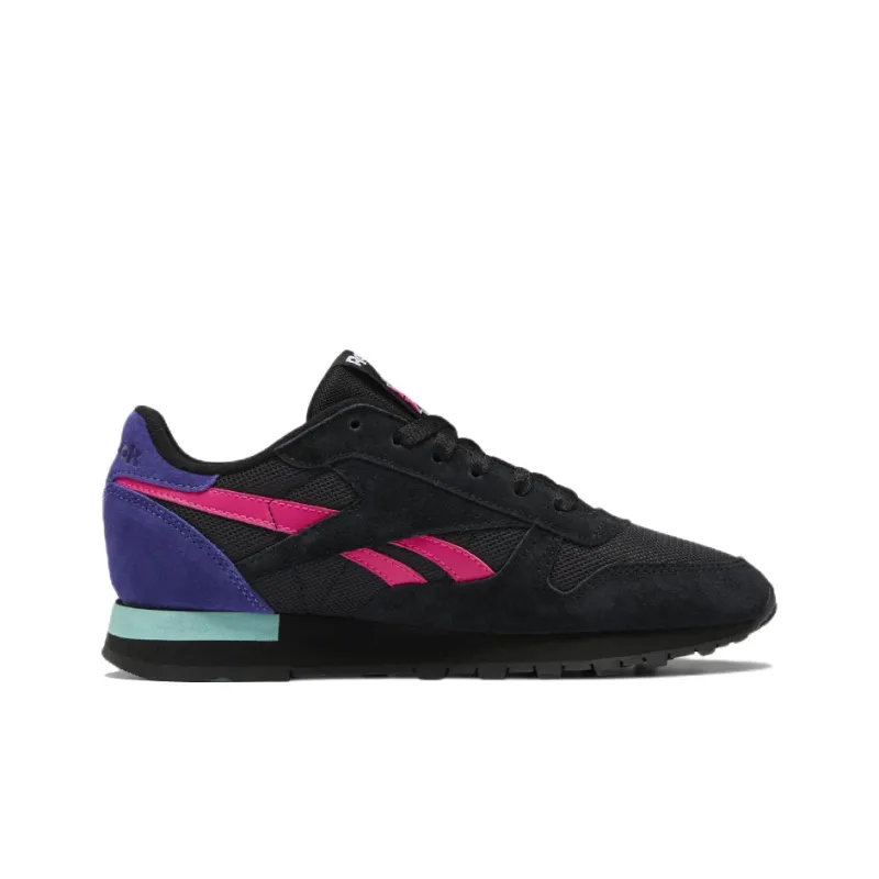 Reebok Women's Classic Leather 'Black Proud Pink Bold Purple' Women's-1