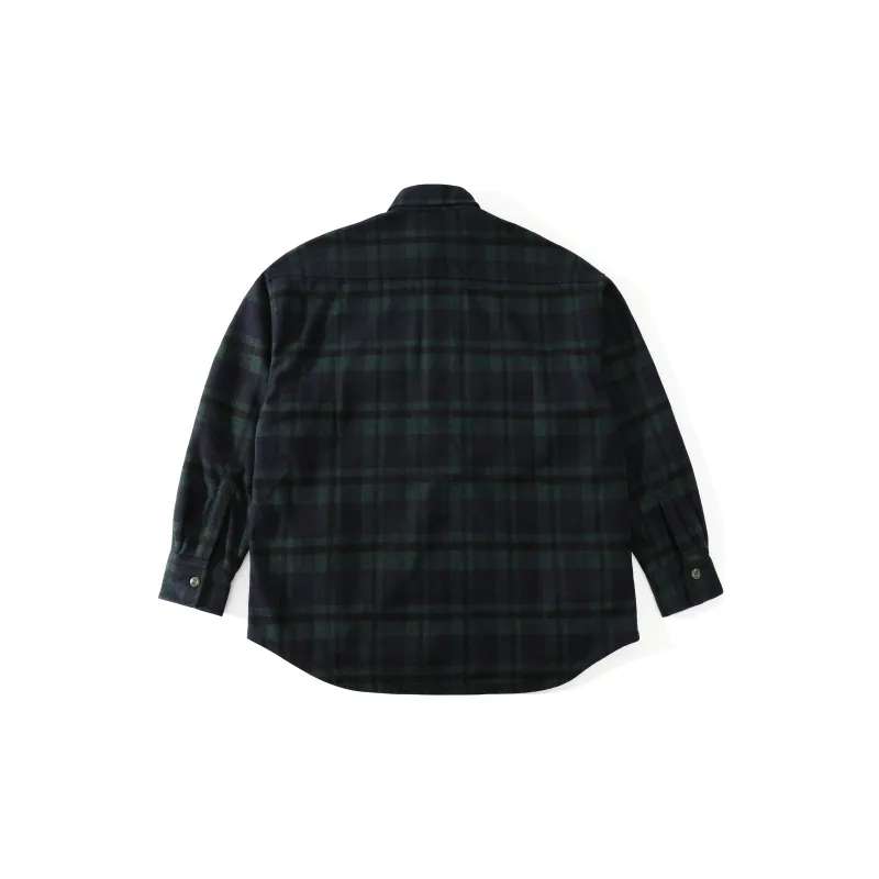 TEKABLU Shirts Men Plaid Green-1