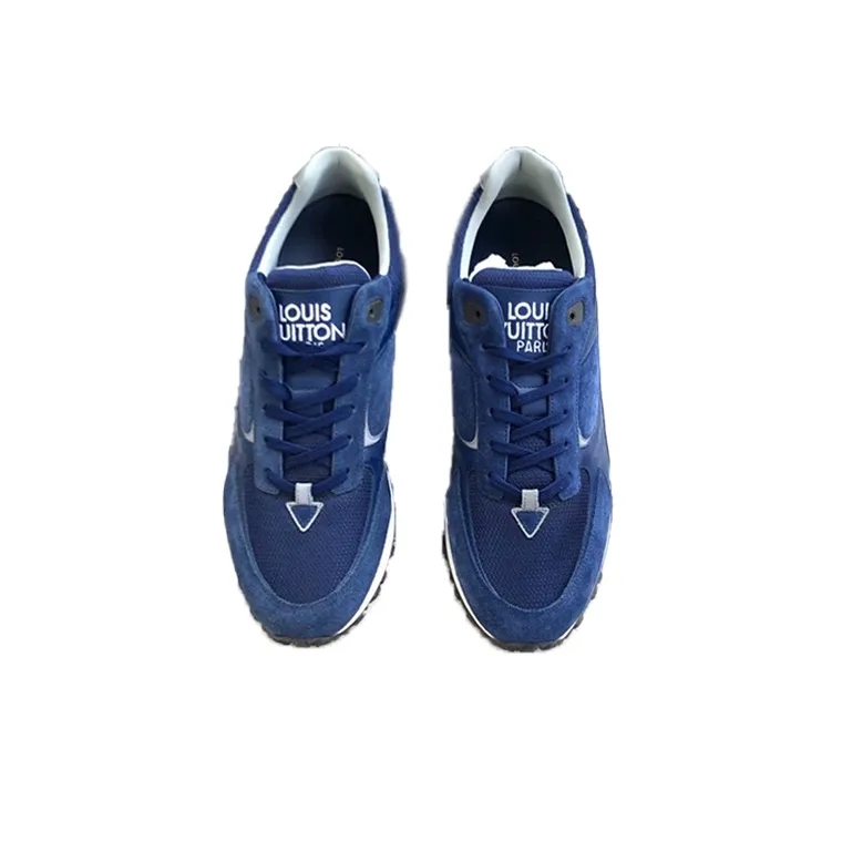 LOUIS VUITTON Run Away Anti-Slip Wear-Resistant Low-Top Casual Shoes Men's Blue-3