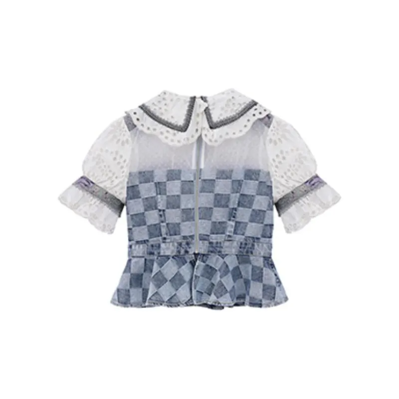 LULUALWAYS Denim Jacket Women's Blue-1