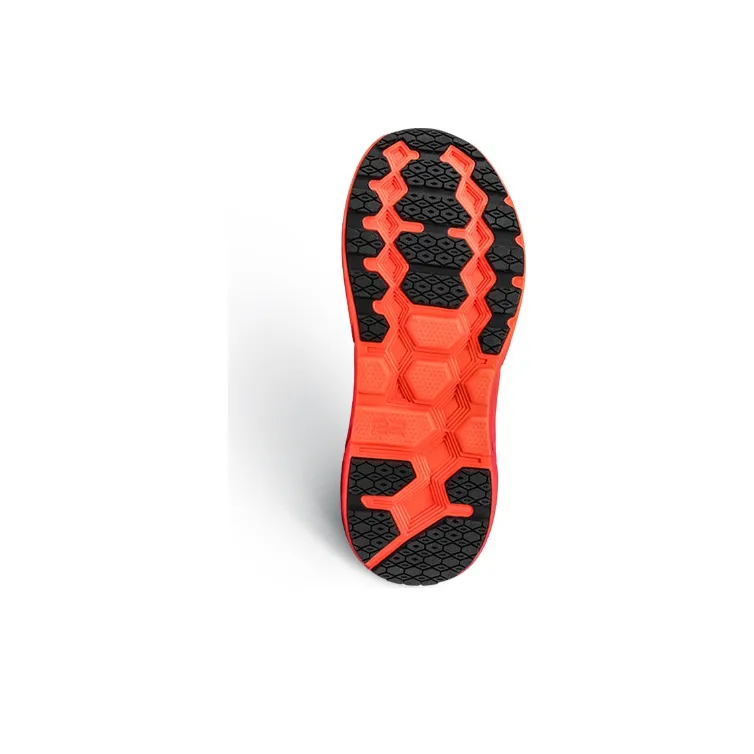 R2 REALRUN Abrasion Resistant Breathable Rebound Low Top Running Shoes Unisex Deep Red Bright Orange-4