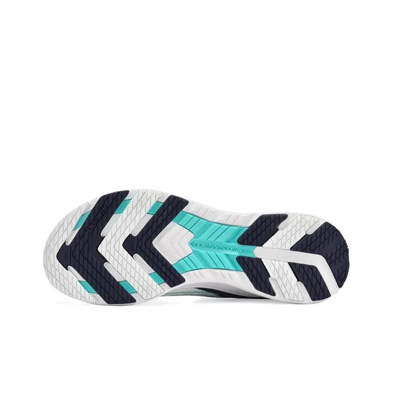 DO WIN Breathable Low Top Casual Running Shoes Unisex White Blue-4