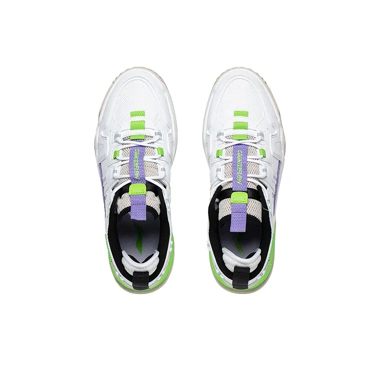 LiNing CF Speedstar 1.5 Low Top Skateboard Shoes Men's Standard White-2