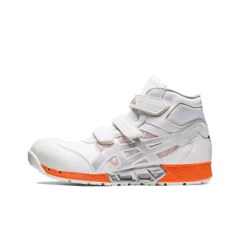 Asics Winjob CP308 AC Anti Slip Wear Resistant High Top Casual Shoes Men's White Gray 3E Width