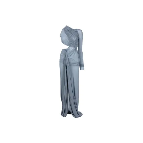 RICK OWENS Long-Sleeved Dresses Women's Blue Gray