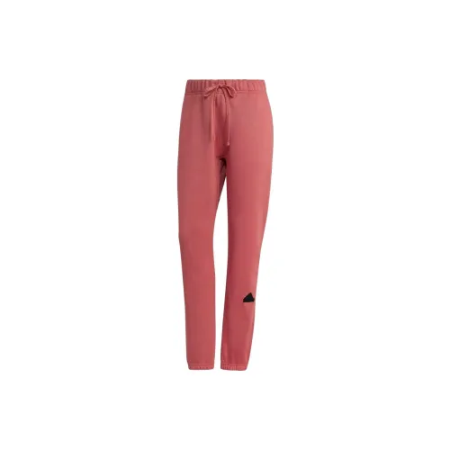 Adidas Knitted Sweatpants Women's Red