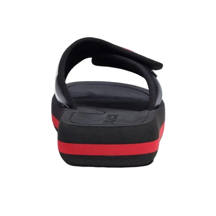 COACH EVA Slip Resistant Slide Slippers Men's Black Red-4
