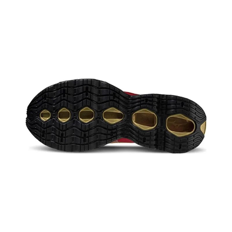 Mizuno Prophecy 11 Running Shoes Men Low Top Red Gold-3