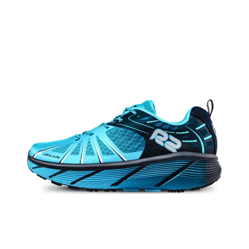 R2 REALRUN Cushioned Wear-Resistant Breathable Rebound Low-Top Running Shoes Unisex Blue-0