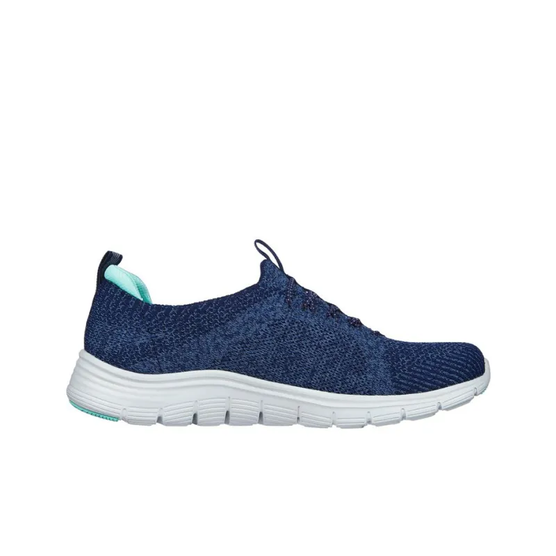 Skechers ARCH FIT VISTA Breathable Lightweight Low-Top Casual Shoes Women's Blue-1
