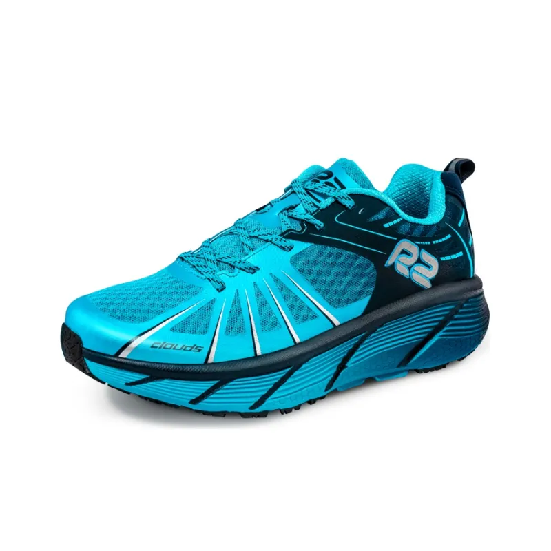R2 REALRUN Cushioned Wear-Resistant Breathable Rebound Low-Top Running Shoes Unisex Blue-2