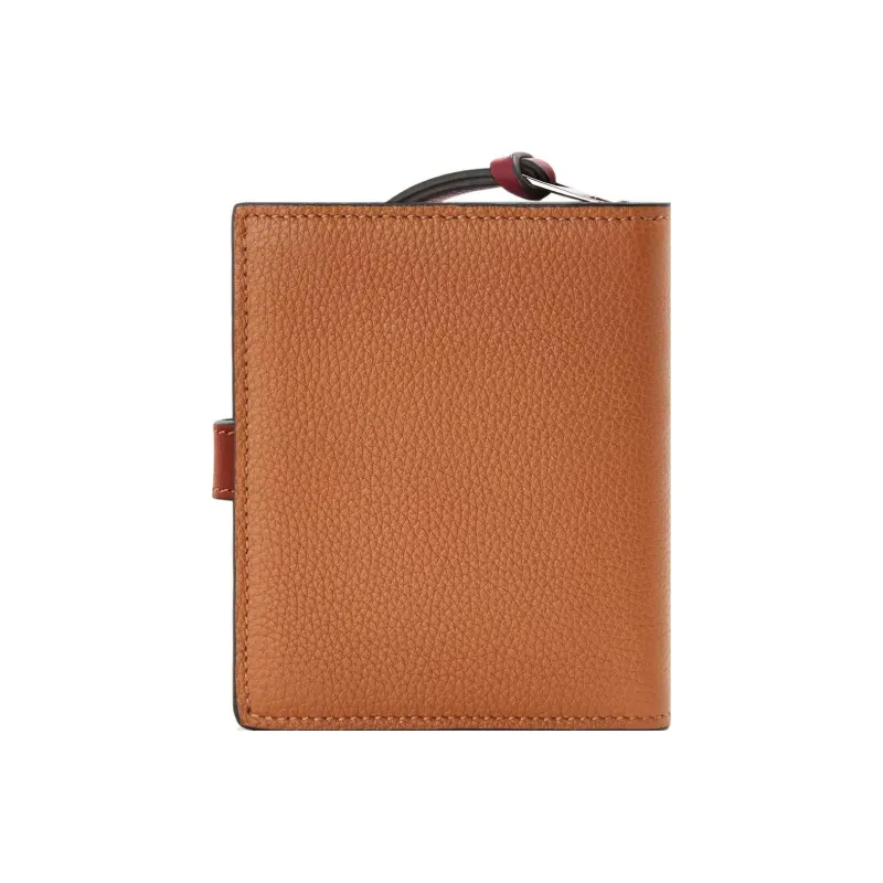 LOEWE Soft Grained Cow Leather Wallet Women's Light Caramel-1